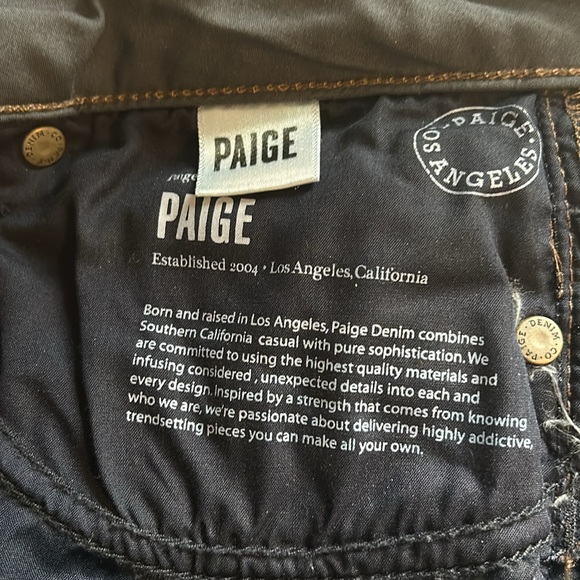 Top design, Hoxton Straight  dark wash jeans by PAIGE of Los Angeles size 30 - Picture 9 of 10